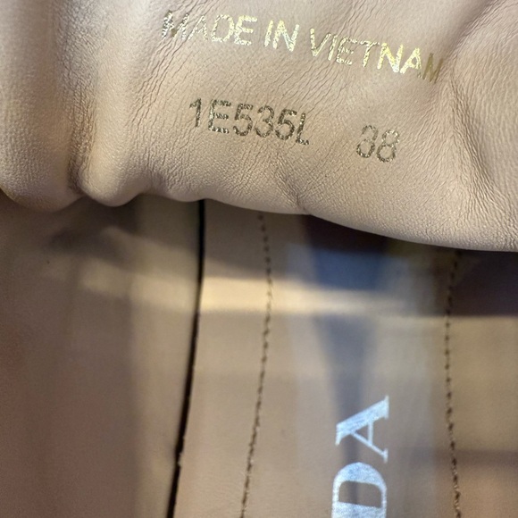 Prada Women's Nude Patent Sneakers - Picture 4 of 8